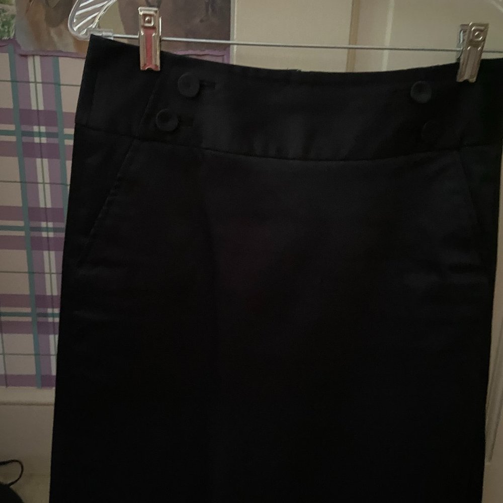 The Limited Lined Black Skirt with slit side pockets